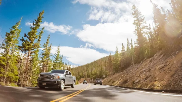 Denver Colorado Usa Maj 2018 Körning Leden Ridge Road Openning — Stockfoto