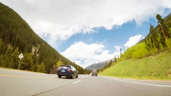 Denver Colorado Stany Zjednoczone Ameryki Maja 2018 Jazdy Autostradą Góra — Zdjęcie stockowe