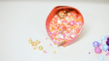 Renkli serpin karışım yakın çekim