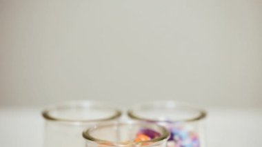 Renkli serpin karışım yakın çekim