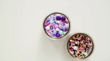 Renkli serpin karışım yakın çekim