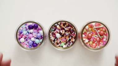 Renkli serpin karışım yakın çekim