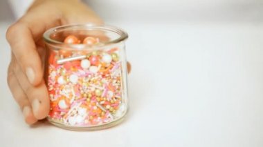 Renkli serpin karışım yakın çekim