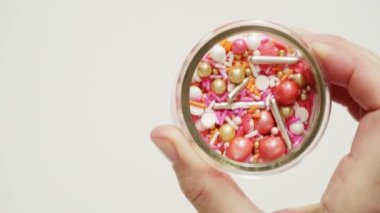 Renkli serpin karışım yakın çekim