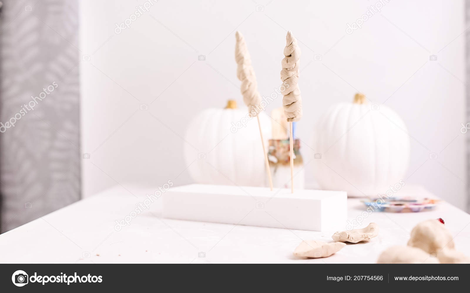 Step Step Decorating Halloween Craft Pumpkin Unicorn Theme