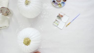 Adım adım. Cadılar Bayramı zanaat balkabağı unicorn tema ile dekorasyon