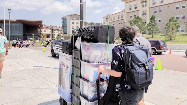 Colorado Springs Colorado Verenigde Staten Augustus 2018 Student Verhuizen Naar — Stockfoto