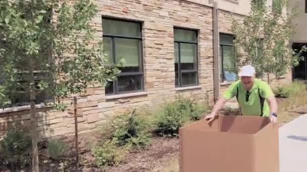 Colorado Springs Colorado Eua Agosto 2018 Estudante Mudando Para Dormitórios — Vídeo de Stock