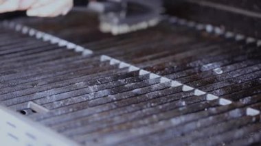 Adım adım. Açık gaz ızgara Mısır ızgara