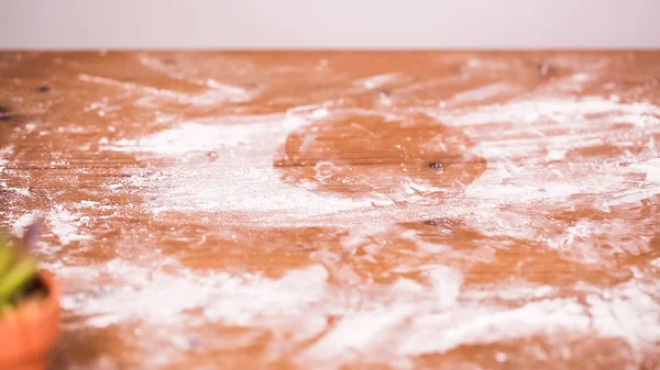 Schritt Für Schritt Teigrollen Für Hausgemachte Empanadas — Stockfoto