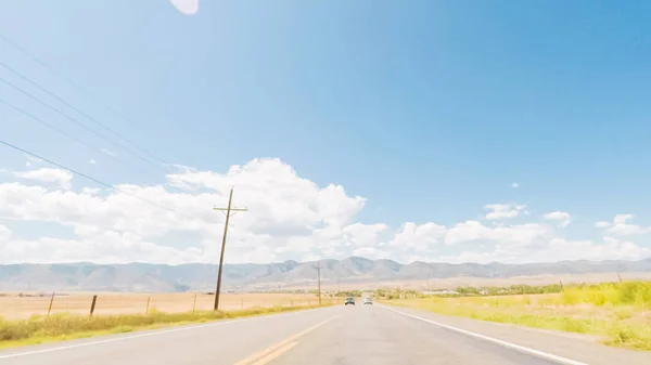 Jízdy Dlážděné Silnici Poblíž Chatfield Nádrž Jižně Denver — Stock fotografie