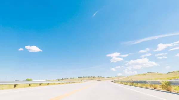 Rijden Verharde Weg Landelijk Gebied Ten Zuiden Van Denver Colorado — Stockfoto