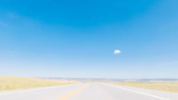 Conducir Por Carretera Pavimentada Área Rural Sur Denver Colorado —  Fotos de Stock