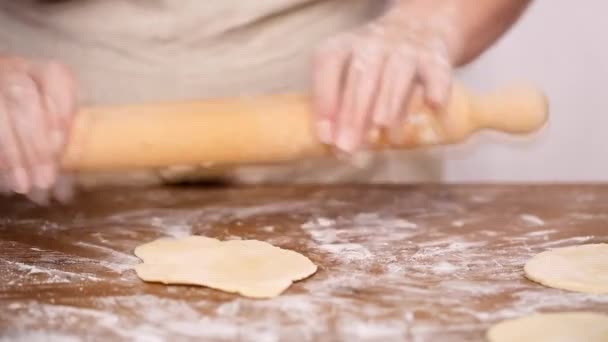 Passo Dopo Passo Pasta Rotolante Empanadas Fatte Casa — Video Stock
