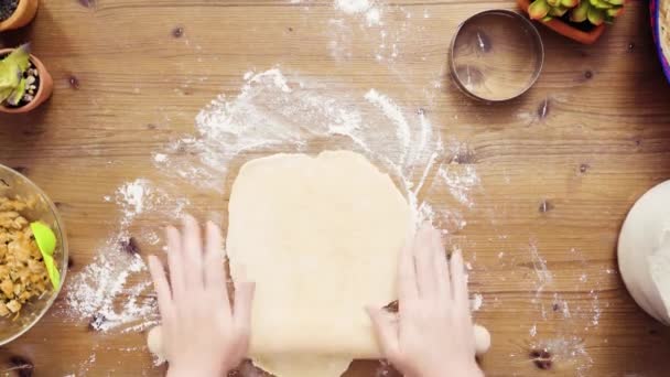 Pose Plate Pas Pas Pâte Rouler Pour Empanadas Maison — Video