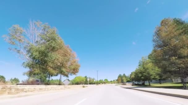 Denver Colorado Usa September 2018 Driving Paved Roads Suburban Neighborhood — Stock Video