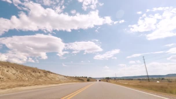 Денвер Колорадо Сша Сентября 2018 Года Driving South Hwy Parker — стоковое видео