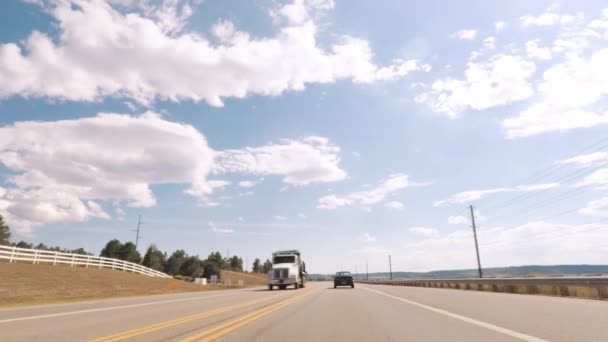 Denver Colorado Estados Unidos Septiembre 2018 Conduciendo Hacia Sur Autopista — Vídeo de stock