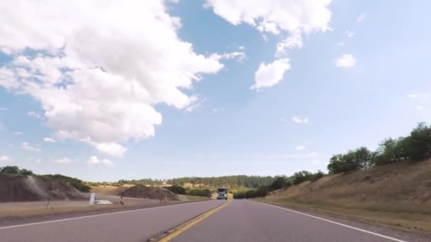 Denver Colorado Estados Unidos Septiembre 2018 Conduciendo Hacia Sur Autopista — Vídeo de stock