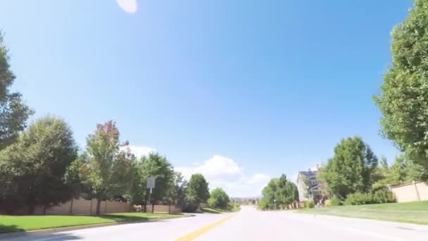 Driving Local Road Suburbia South Denver Colorado — Stock Video