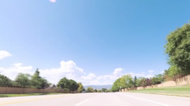 Denver Colorado Usa Settembre 2018 Guidare Strada Locale Attraverso Periferia — Video Stock