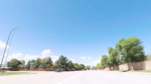 Денвер Колорадо Сша Вересень 2018 Водіння Місцеві Дороги Через Передмість — стокове відео