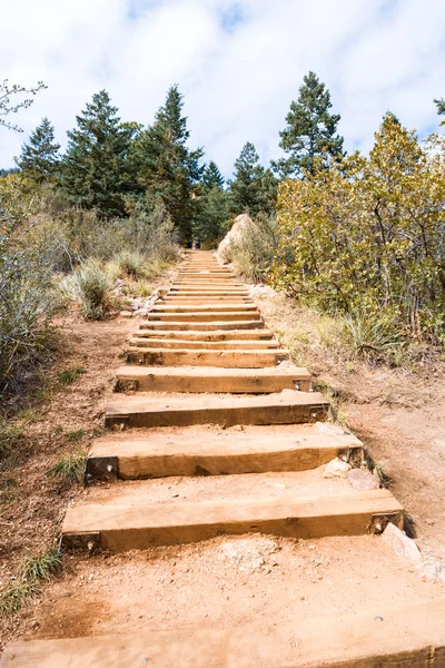 Trilha Natureza Extrema Com Inclinação Montanha Íngreme Para Caminhantes Avançados — Fotografia de Stock