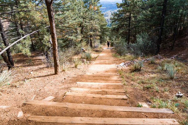 extreme nature trail with steep mountain incline for advanced hikers.