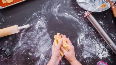 Düz yatıyordu. Şeker kafatası kurabiye Dia de los Muertos tatil için kadın.