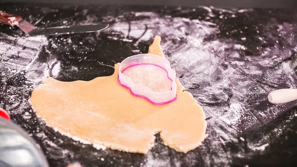 Zuckerschädel Plätzchen Backen Für Dia Los Muertos Urlaub — Stockfoto