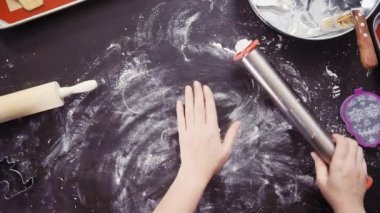 Şeker kafatası kurabiye Dia de los Muertos tatil için kadın.