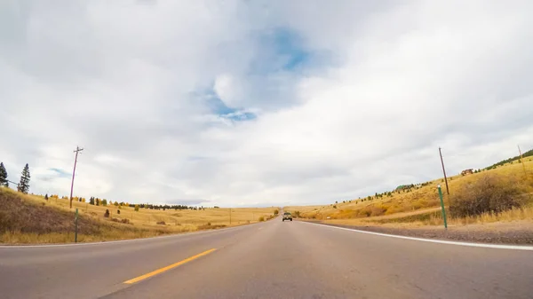 Herbst Auf Der Autobahn Den Kolorado Quellen — Stockfoto