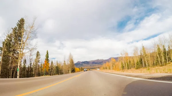 Jízdy Horské Silnici Colorado Springs Podzim — Stock fotografie