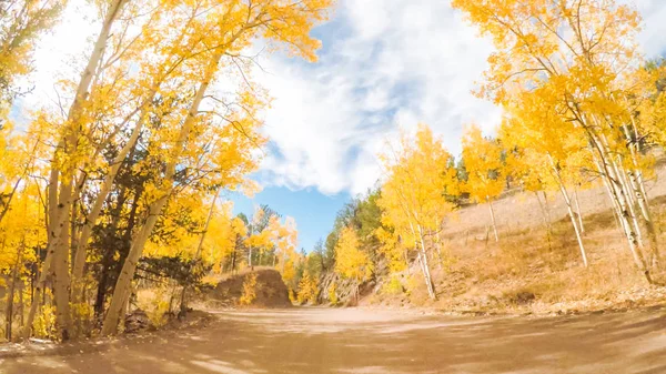 Fahrt Auf Kleinen Berg Feldwegen Von Den Colorado Quellen Bis — Stockfoto