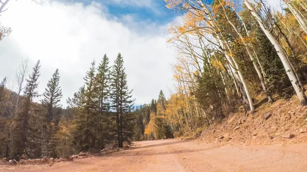 Fahrt Auf Kleinen Berg Feldwegen Von Den Colorado Quellen Bis — Stockfoto