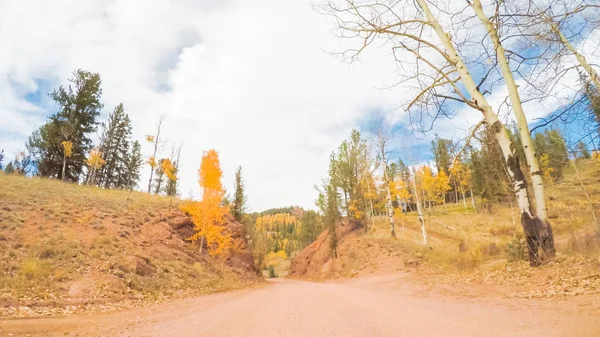 Fahrt Auf Kleinen Berg Feldwegen Von Den Colorado Quellen Bis — Stockfoto
