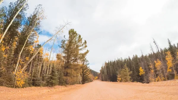 Dirigir Pequenas Estradas Terra Montanha Colorado Springs Para Cripple Creek — Fotografia de Stock