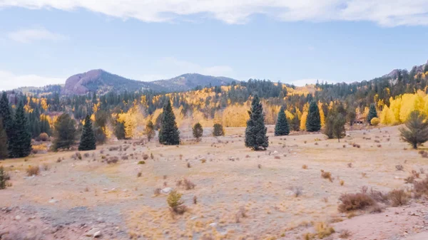 Köra Små Bergsvägar Smuts Från Colorado Springs Till Cripple Creek — Stockfoto