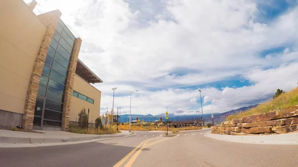 Colorado Springs Colorado Verenigde Staten Oktober 2018 Rijden Campus Van — Stockfoto