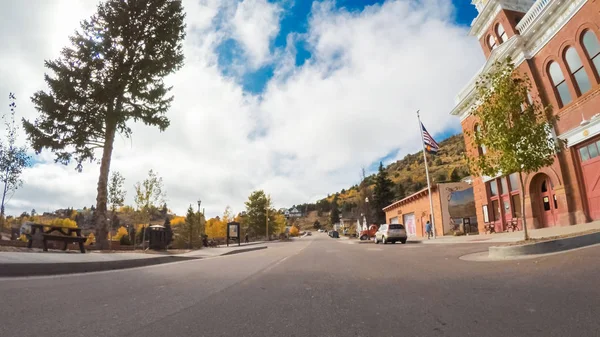 Victor Colorado Estados Unidos Octubre 2018 Pequeño Pueblo Histórico Montaña — Foto de Stock