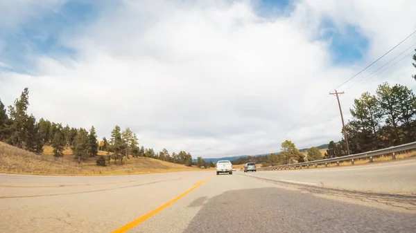 Colorado Springs Colorado Eua Outubro 2018 Dirigir Estrada Montanha Até — Fotografia de Stock