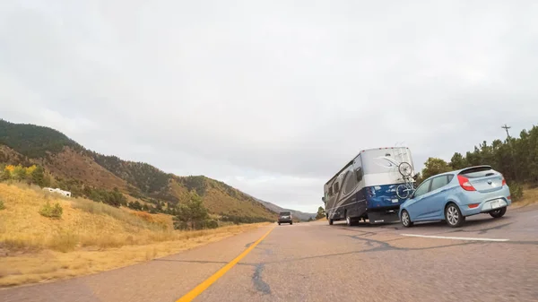 秋にコロラド スプリングス山高速道路 2018 コロラドスプリングス コロラド州 アメリカ合衆国 — ストック写真