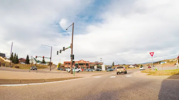 Woodland Park Colorado Estados Unidos Octubre 2018 Conduciendo Por Pequeño — Foto de Stock