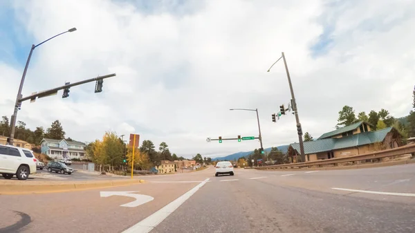 Woodland Park Colorado Estados Unidos Octubre 2018 Conduciendo Por Pequeño — Foto de Stock