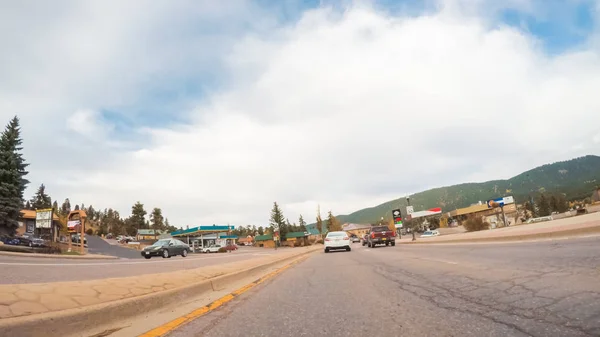 Woodland Park Colorado Stany Zjednoczone Ameryki Październik 2018 Jazdy Przez — Zdjęcie stockowe