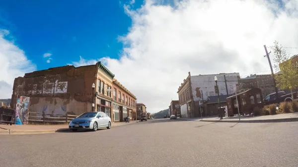 Victor Colorado Estados Unidos Octubre 2018 Pequeño Pueblo Histórico Montaña — Foto de Stock