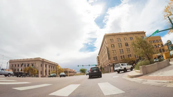 Colorado Springs Colorado Estados Unidos Octubre 2018 Conduciendo Por Centro — Foto de Stock