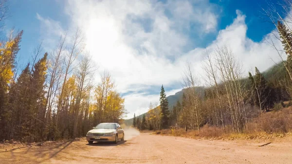 Colorado Springs Colorado Usa October 2018 Driving Small Mountain Dirt — Stock Photo, Image