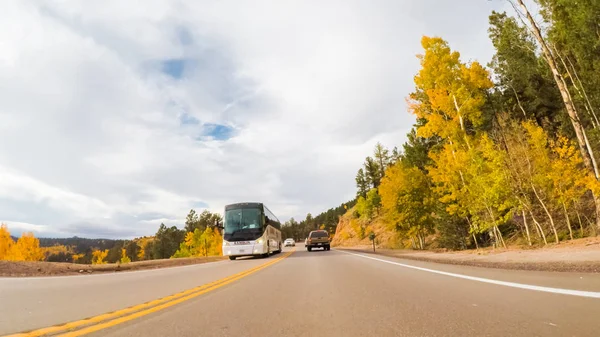Colorado Springs Colorado Usa Oktober 2018 Körning Berget Highway Till — Stockfoto