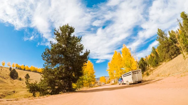 Colorado Springs Colorado Eua Outubro 2018 Dirigir Pequenas Estradas Terra — Fotografia de Stock